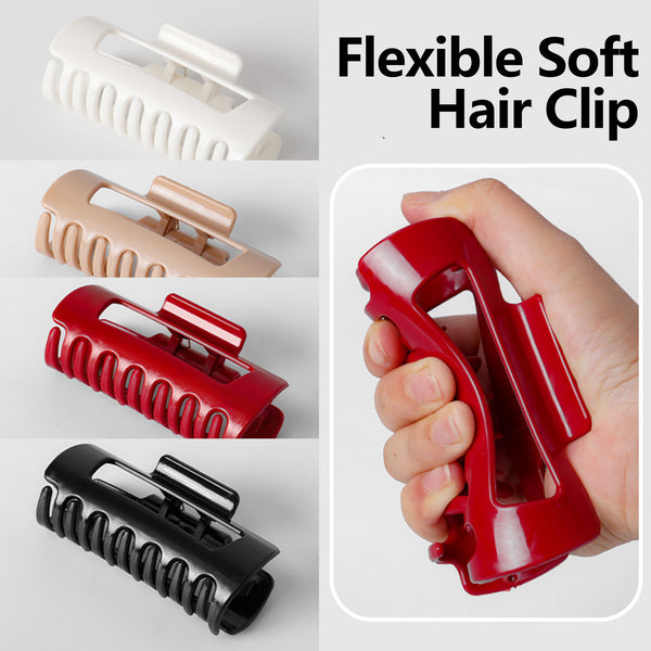 3Pcs Ultra-Soft Silicone Shark Hair Clip – Flexible & Durable Jaw Clip