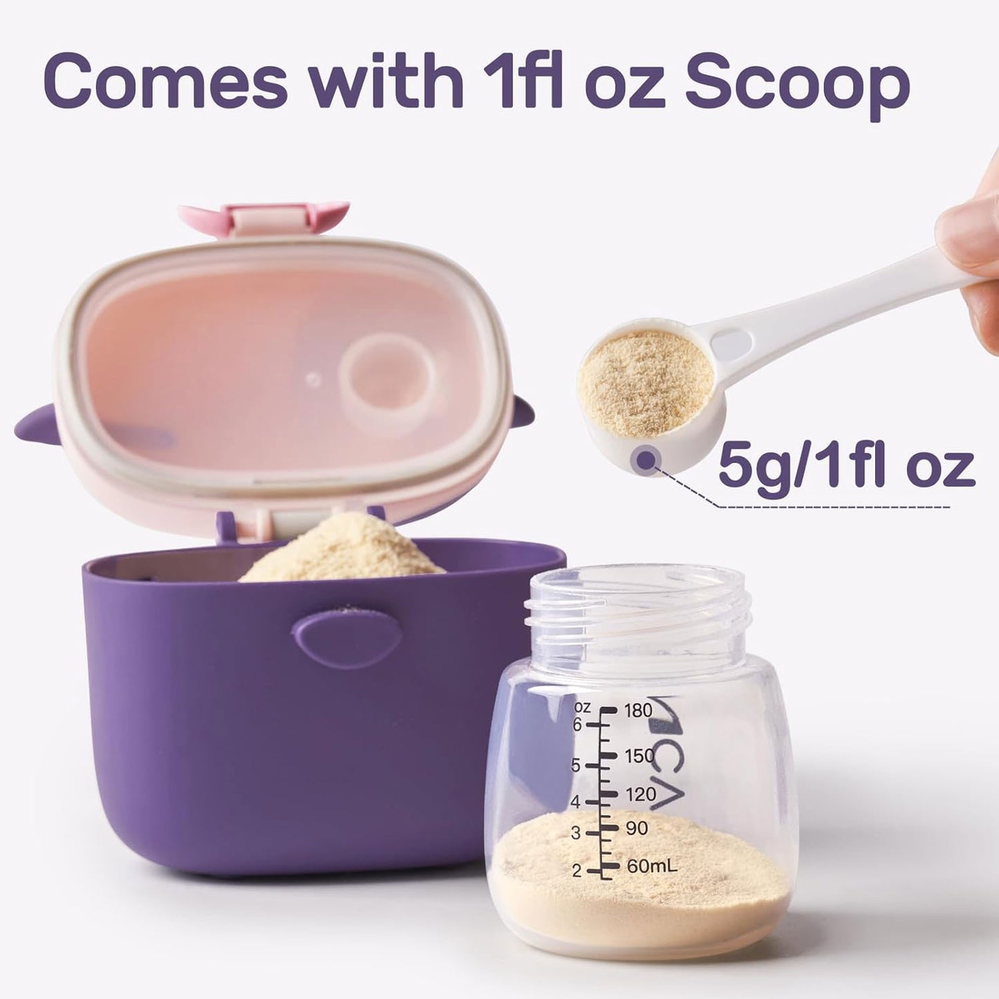 Baby Formula Dispenser On The Go for Travel, Outdoor Picnic with Baby Infant
