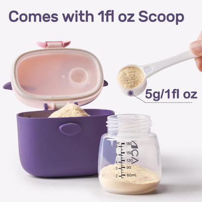 Baby Formula Dispenser On The Go for Travel, Outdoor Picnic with Baby Infant