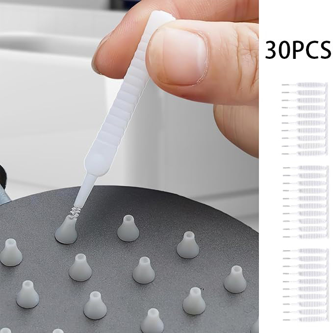 30pcs Shower Head Cleaning Brushes Set for Nozzle Faucet Aerator Vent Detail Use