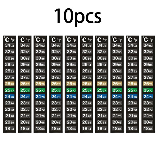 10Pcs Aquarium Temperature Sticker Strips