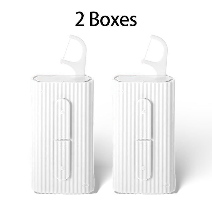 2 Boxes Portable Dental Floss Cases with 20 Floss Picks for Teeth Cleaning