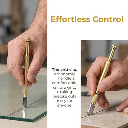 Multi-Function Diamond Glass Cutter - Manual Tile and Mirror Cutting Tool