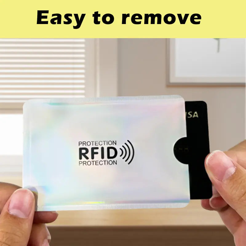 8 Counts RFID Blocking Sleeves Set – Protection for Credit & ID Cards