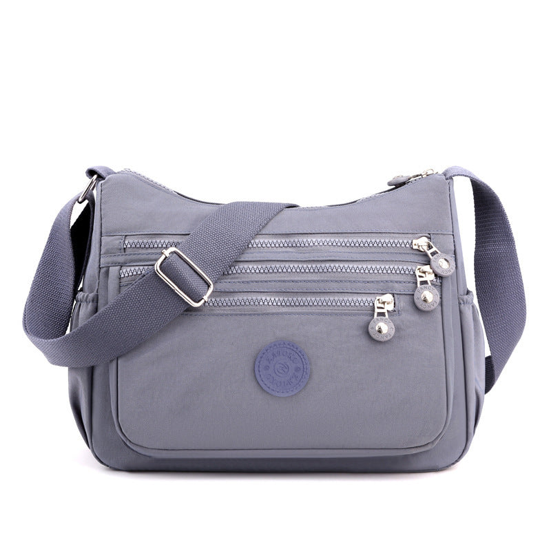 Nylon Fabric Crossbody Bag Anti-Theft Women's Shoulder Bag Multi-Layer Pocket Wallet