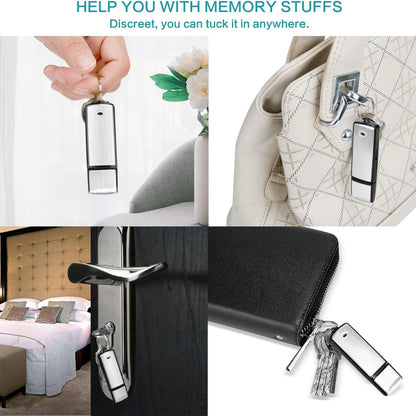 Portable USB Flash Drive Voice Recorder — HD, Noise-Canceling, Compact, and Portable Recording Device for Interviews and Meetings