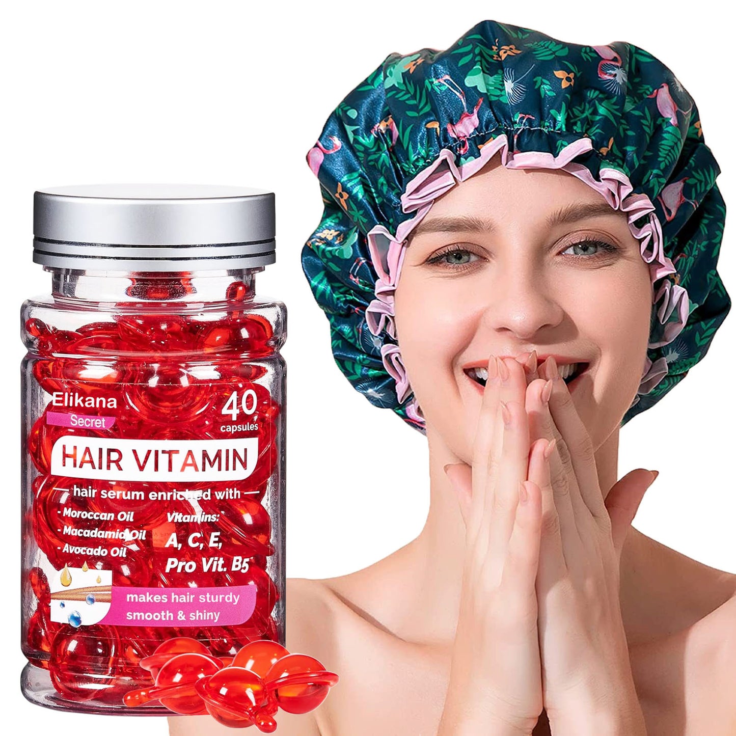 Hair Vitamins Moroccan Oil Capsules for Women & Men
