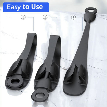 6 pcs Cable Winder Wall Mounted Punchfree Adhesive Removable Organization Silicone
