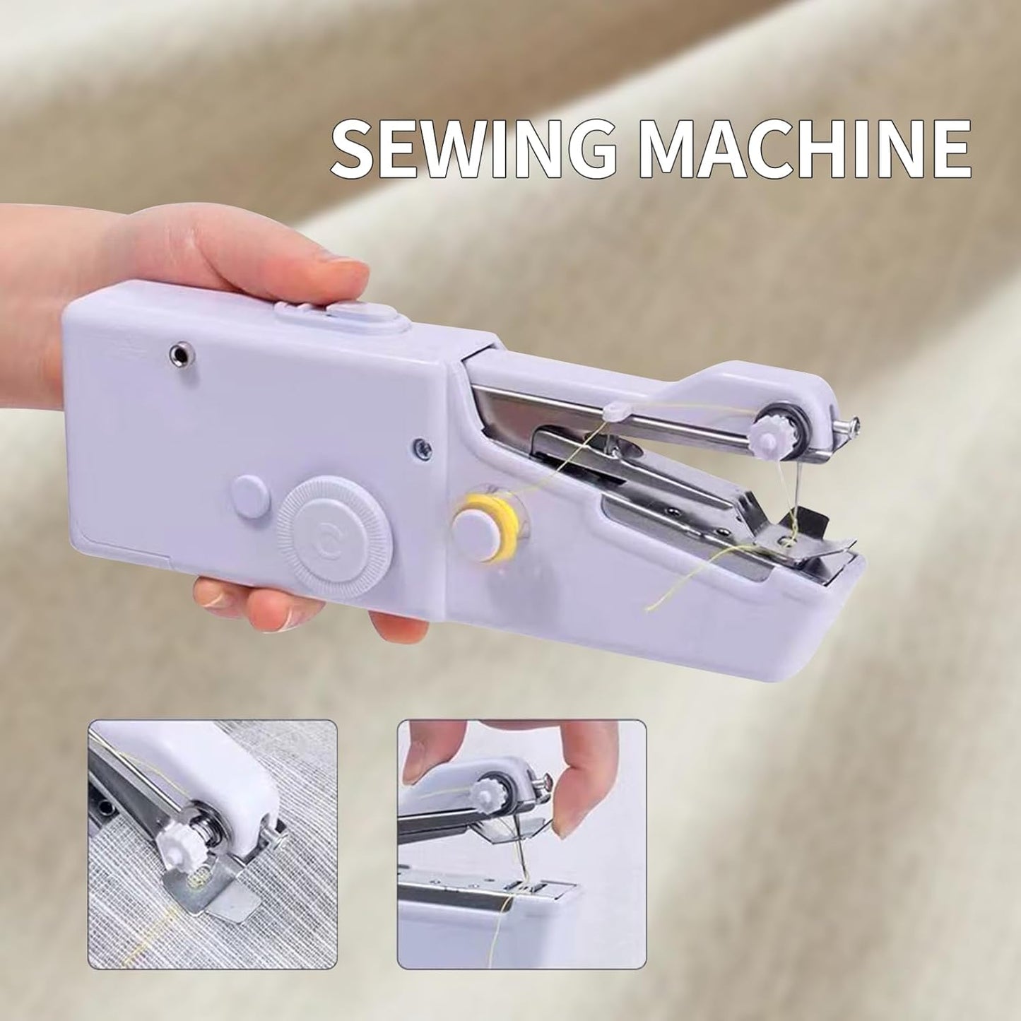 Handheld Electric Portable Sewing Machine for Beginners, Travel, Home and DIY
