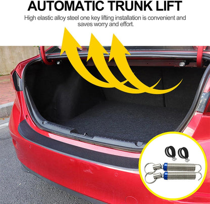 2 PCS Car Trunk Lid Metal Spring, Stainless Steel Automatic Lifting Spring Device