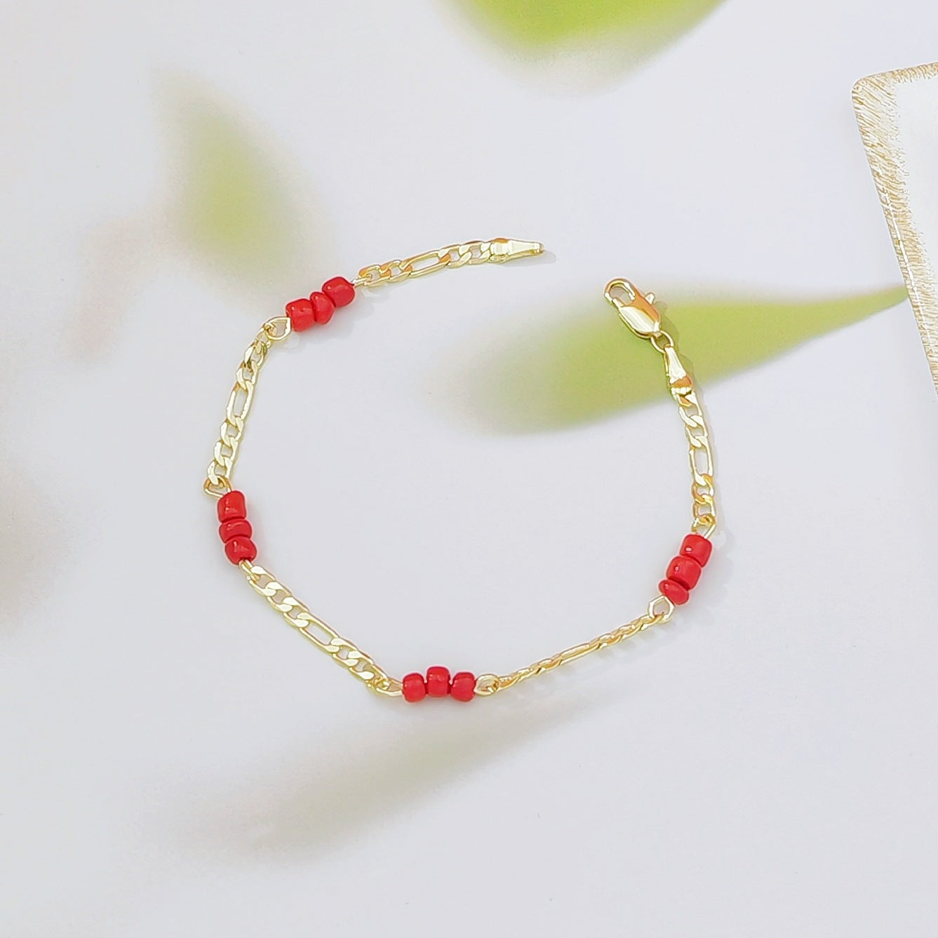 Ladies' Red Bead Protective Bracelet