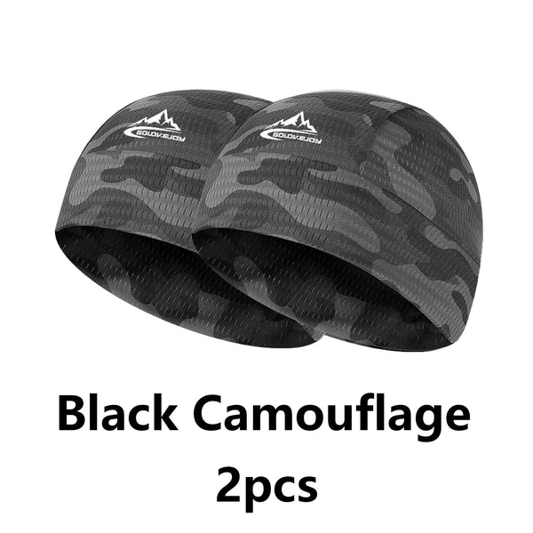 2Pcs Cooling Skull Caps Helmet Liner Beanie Head Wrap Sweat Running Hats