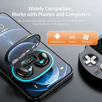 Bluetooth Invisible Sleep Earbuds Wireless Small Sleeping Headphones Noise Cancelling Flat Earphones
