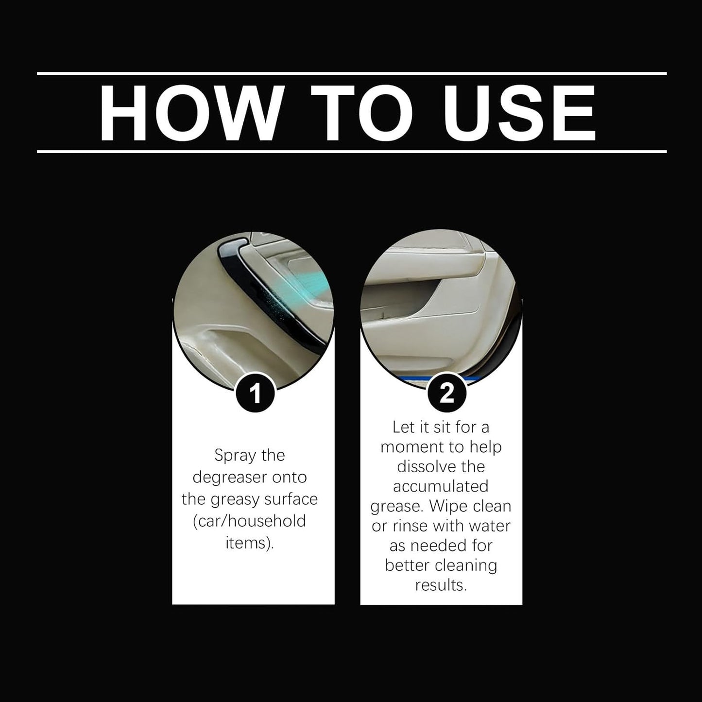 All Purpose Degreaser - Lemon Scent, Car Interior Cleaner, Quick Stain Removal for Automotive, Household