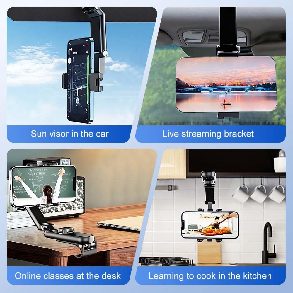Car Phone Holder 1080 Rotatable and Adjustable