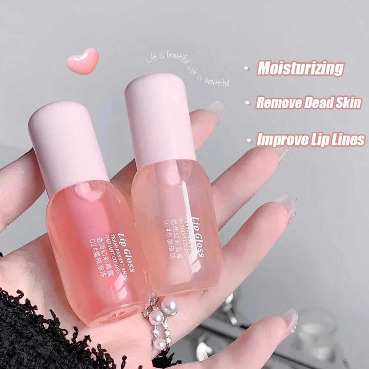 3Pcs/set Moisturizing Lip Balm,Hydrating Glossy Lip Oil Stick