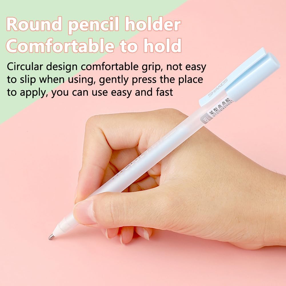 6Pcs Quick Dry Glue Pens, Easy Use Precise Control, Fine Tip Glue Pens for Crafting