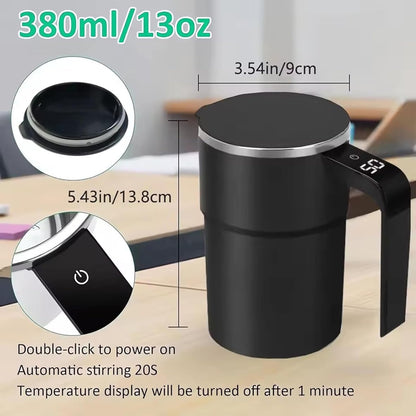 Electric Coffee Self Mixing Mug - Waterproof Rechargeable Automatic Magnetic Cup For Coffee
