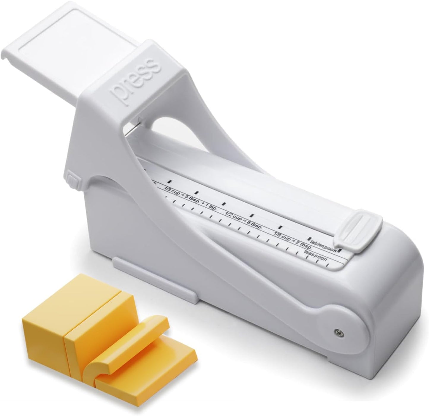 Butter Cutter Slicer,Measuring Dispenser and Keeper,One-Click Operation Butter Slicer