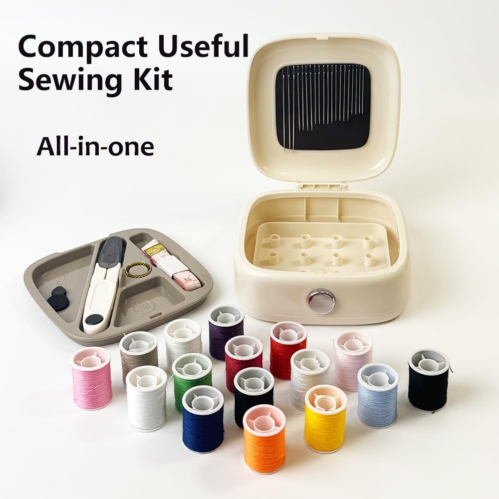 Portable Multi-functional Hand Sewing Needle and Thread Kit Storage Box
