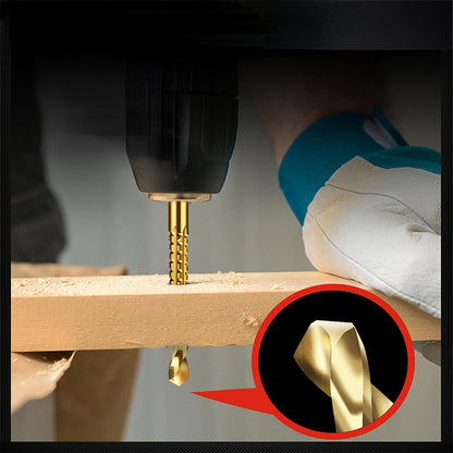 Efficient 6PCS HSS Drill Bits for Precise Cutting in Thin Wood, Metal, and Plastic Applications