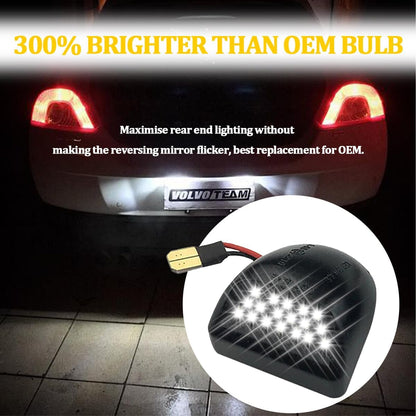 2PCS LED License Plate Light Tag Lamp, Compatible with Chevy Silverado 1500 2500 3500 Escalade Suburban GMC Tahoe Sierra Yukon XL