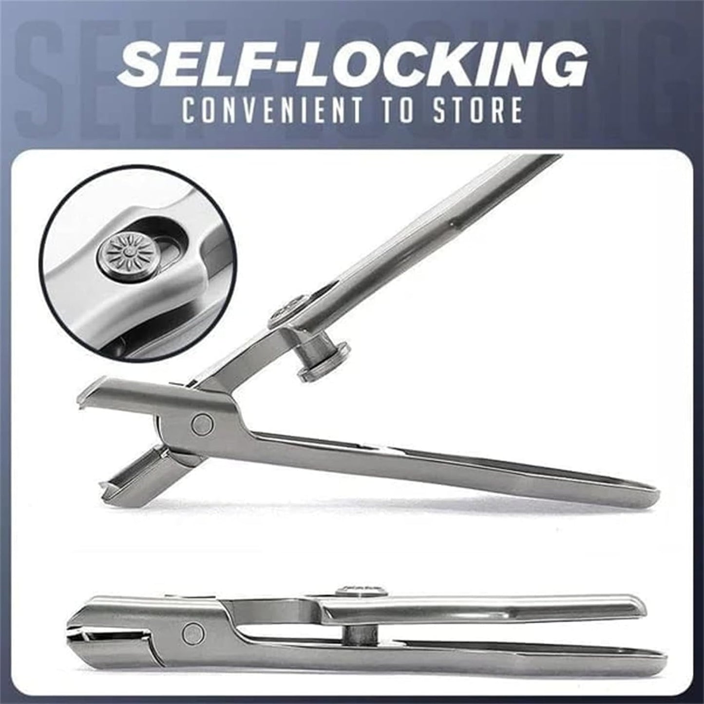 Ultra Sharp Stainless Steel Nail Clippers for Thick Hard Nails