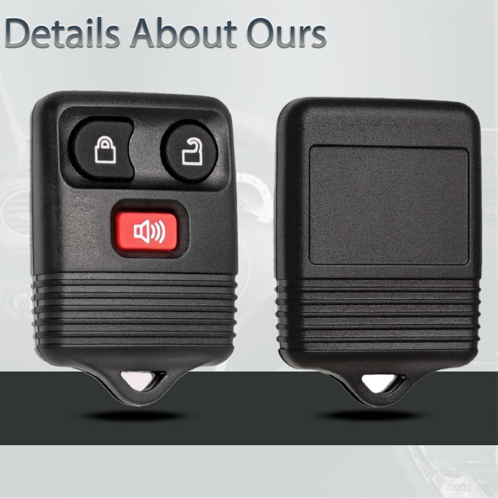 Key Fob Keyless Entry Fits for Ford F150 F250 F350 Explorer Expedition 1998-2016, 3 Button Remote Control Replacement CWTWB1U345