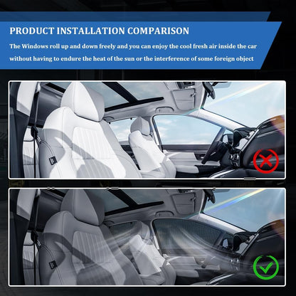 4PCS Car Window Shades, Side Window Protector, Auto Front Rear Side Window Sun Shades