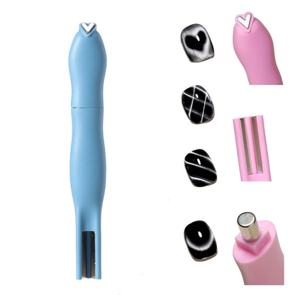 3 in 1 Cat Eye Magnet for Nails Art Tools Heart Shape