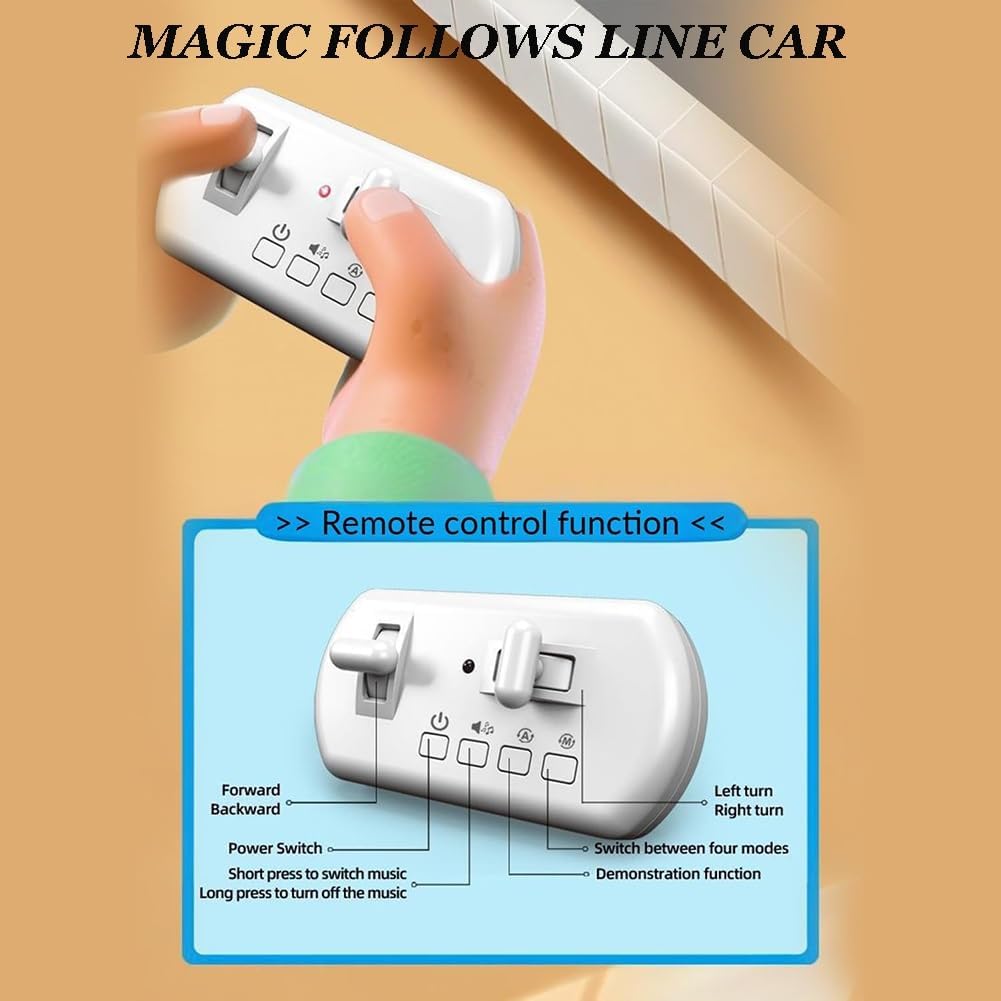 2026 Upgrade Magic Mini Bus Toy Rc-Controlled with Auto Expressions & 4 Play Modes