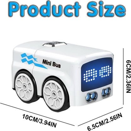 2026 Upgrade Magic Mini Bus Toy Rc-Controlled with Auto Expressions & 4 Play Modes