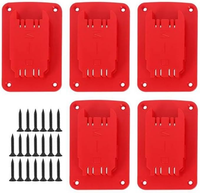 5Pcs Plastics Wall Mounted Clips for M18 18V Series Lithium Battery Tools
