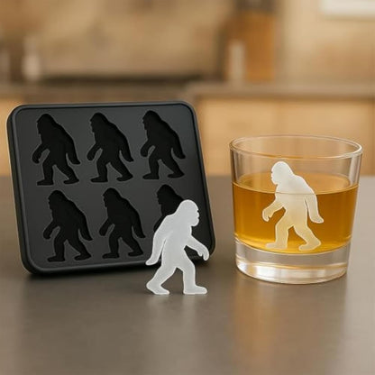 Bigfoot Ice Mold, Sasquatch Shape Silicone Ice Cube Molds, Easy Release & Dishwasher Safe