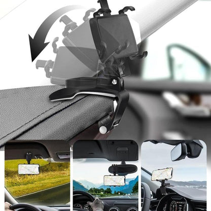360-Degree Rotation Dashboard Car Phone Holder Suitable for 4-6.5 inch Phones