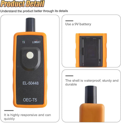 OEC-T5 Tire Pressure Monitor Sensor System Activation and Reset Tool - Programming Training Reset Tools for GM/Buick/Chevy Series Vehicles