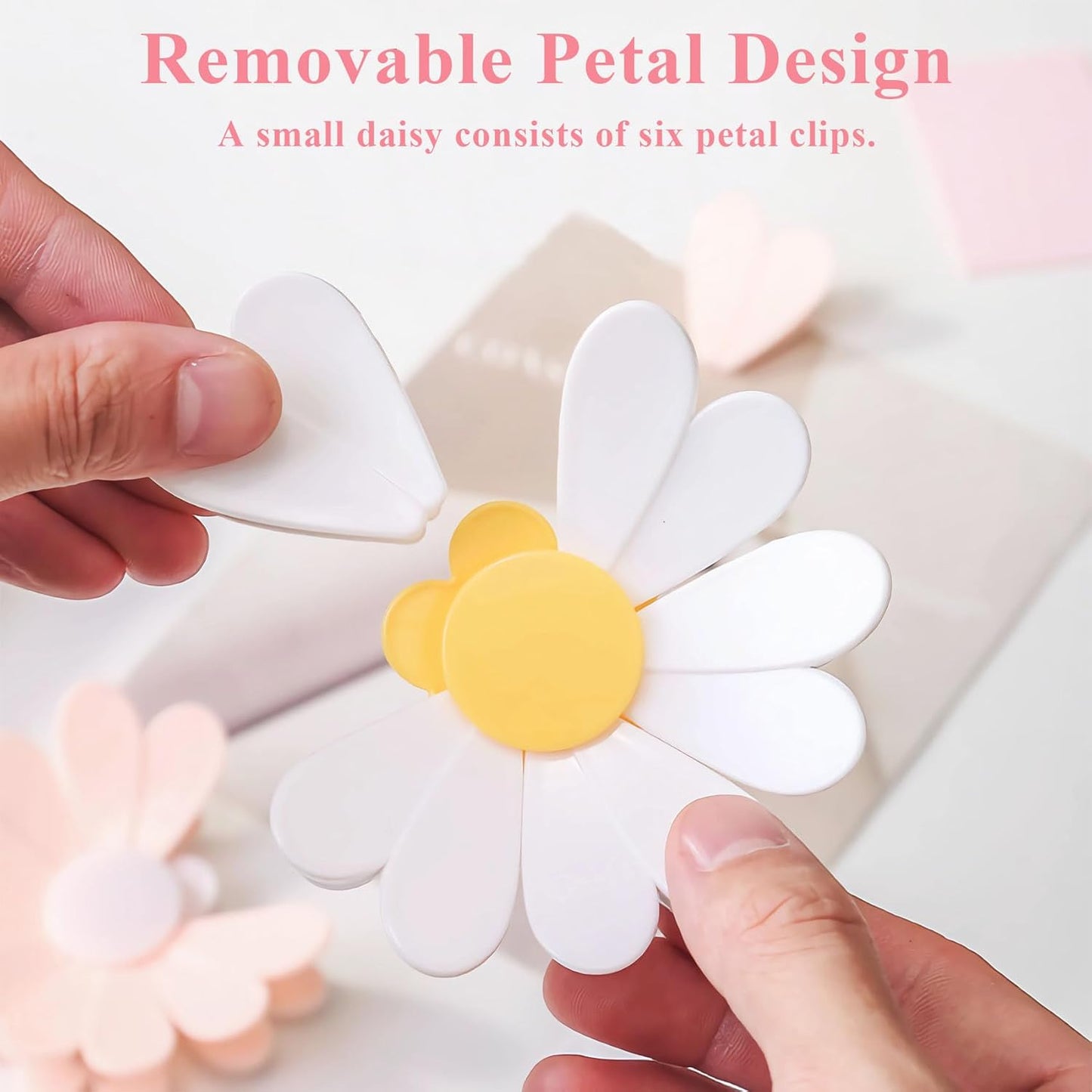 2Pcs Flower Butterfly Bag Clips for Airtight Seal Fridge Decor, 3D Plastic Flower Snack Sealing Clip