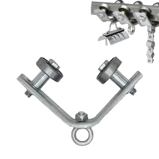 Heavy-Duty Angle Iron Pulley - Round Bearing Lifting Ring Type