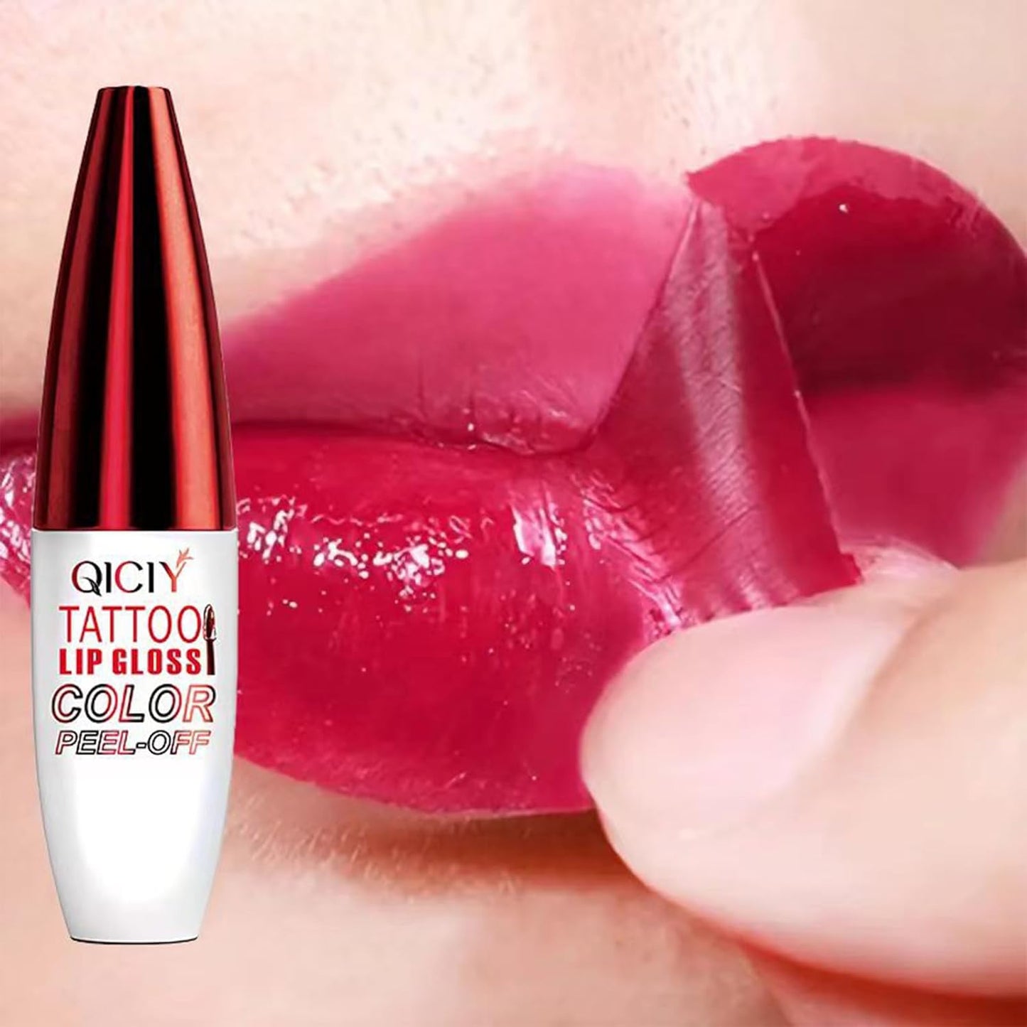 4PCS Peel Off Lip Stain Lip Tint Set - Waterproof Long-Lasting Tear-off Lip Gloss
