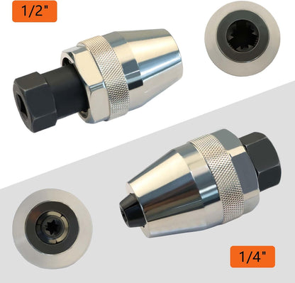 Universal Bolt & Stud Extractor Tool Kit - Removes 1/4-Inch to 1/2-Inch Studs