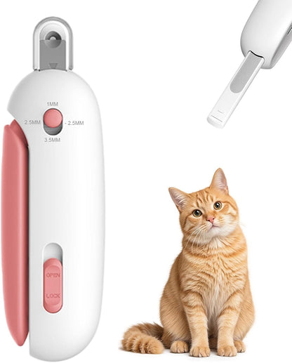 Pet Nail Clipper with Catcher Safe Cut Nail Trimmer for Cats Kittens Small Pets No Mess Nail Clippers
