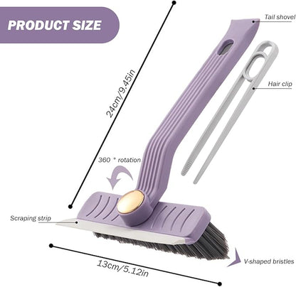 2Pcs Multi-Function Rotating Crevice Cleaning Brush, 360° Rotating No Dead Corners Crevice Gap Brush