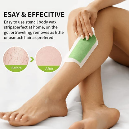 20PCS Wax Strips for Face & Body Hair Removal, Painless Hair Removal For All Skin Types