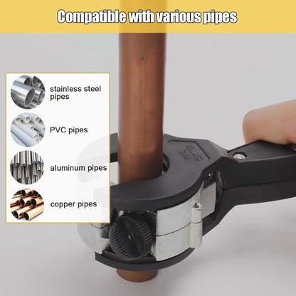 Compact Ratchet Pipe Cutter For Stainless Steel, Copper, Perfect For Limited Space Applications