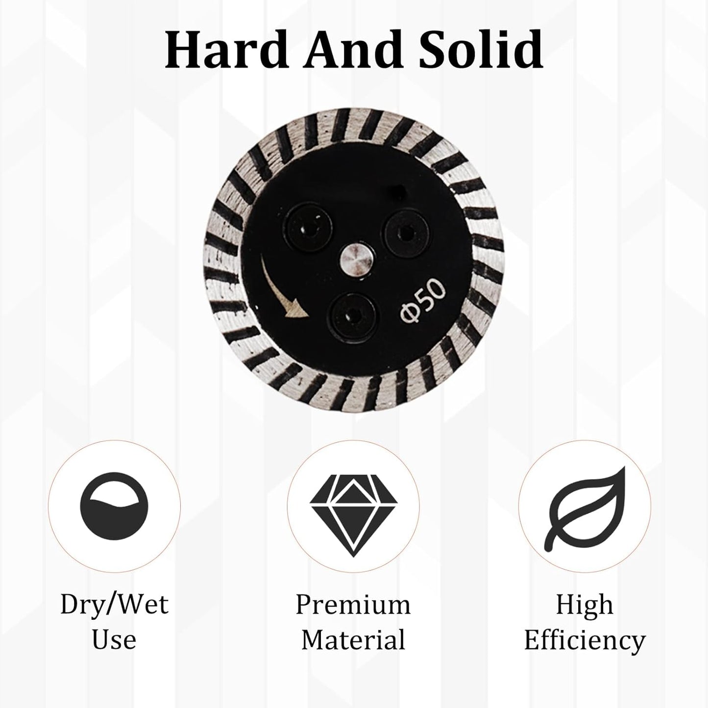 Precision Diamond Carving Wheel and Diamond Saw Blades, Compact 50mm Size with M14 Flange