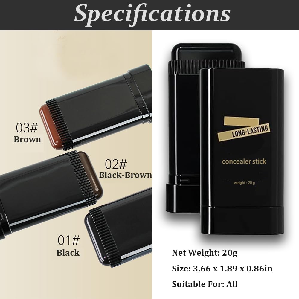 2pcs 2-in-1 Waterproof & Sweat-Proof Portable Hair Dye Comb Stick
