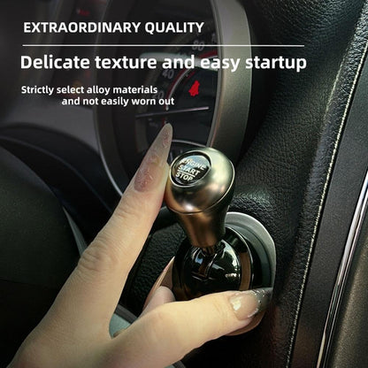 Car Joystick Push Start Button Cover, Car Starter Engine Start Stop Button Cover