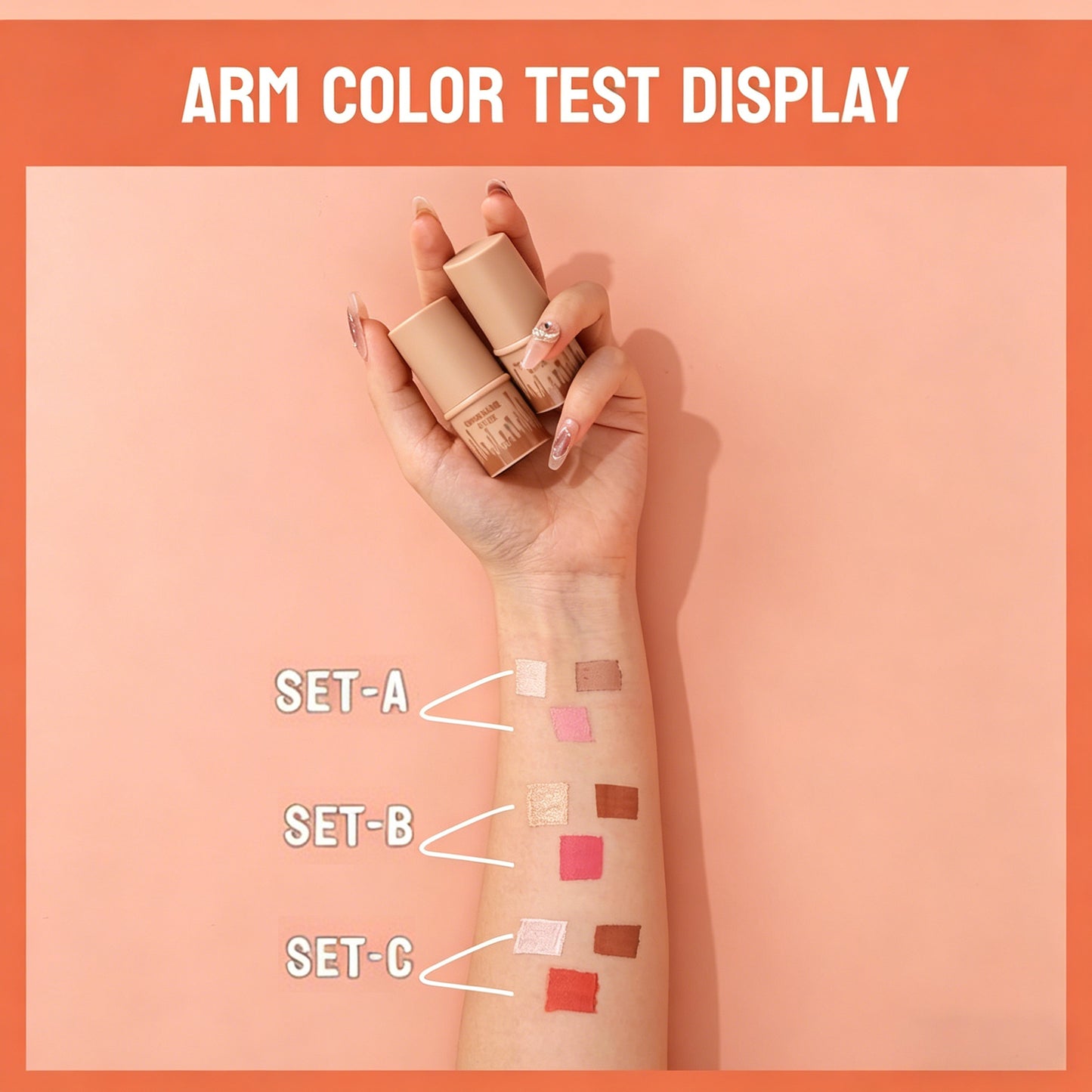 3pcs Long-Lasting Waterproof Contour Stick Set -  Cream Blush & Highlighter Bronzer Pen