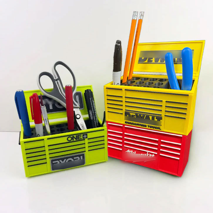 Workbench Toolbox Pen Holder – Tool Box Organizer for Desk