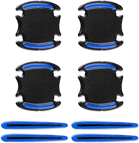 8Pcs Car Door Handle Protector Compatible, Reflective Safety Strips, Night Warning Anti-Scratch Exterior Decals